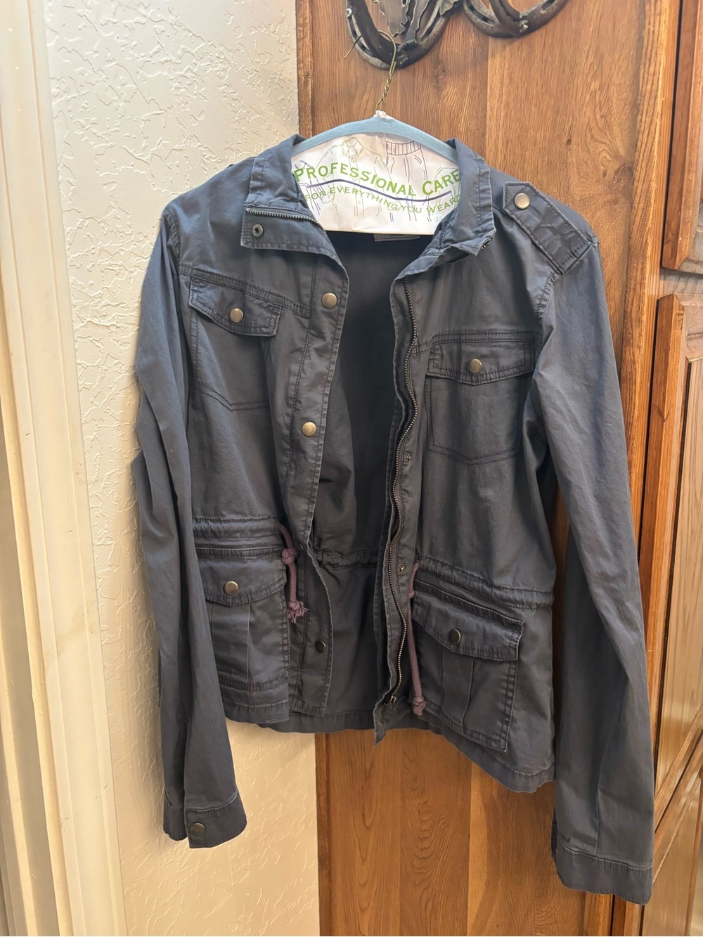 Mudd Utility Jacket with Drawstring Waist
